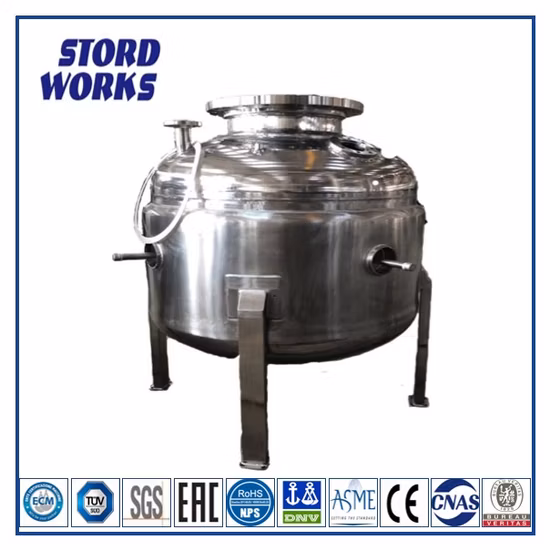Trade Assurance ASME Standard Stainless Steel Pressure Vessel Storage Tank